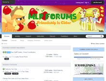 Tablet Screenshot of mlpforums.com